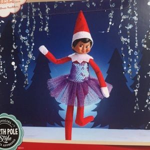 BNIB Elf on the Shelf Claus Couture Sugar Plum Party Dress